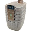 J&V TEXTILES Wheat Straw Storage Basket Set Multi-Size Home Organizer