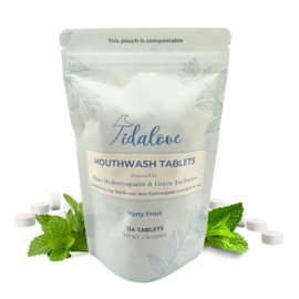 Mouthwash Tablets - Alcohol-Free, Eco-Friendly, Travel-Friendly, with Nano-HA & Green Tea for Fresh Breath and Enamel Protection - 124 Tablets (Refill)