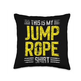 Rope Jumping Hobby Ropes Jump Rope Skipper Rope Skipping Throw Pillow
