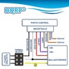 HQRP 4-Pack Photocell Sensor 7 Wires Dimming Receptacle Light Switch