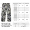 KGYA Unisex Camo Cargo Pants, Multi Pockets Raw Edge Oversized