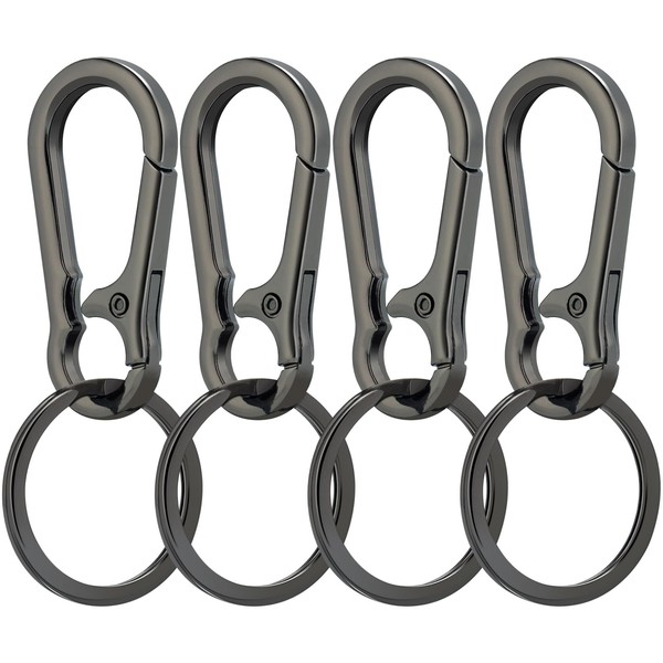 Rysent Keychain Clip, 4 Pack Key Chain Hooks with Key