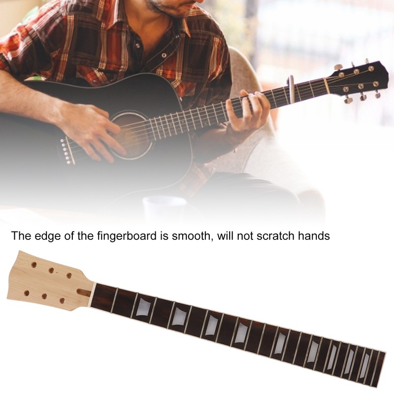 Guitar Neck Fretboard 22 Frets Replacement for LP Musical Instrument