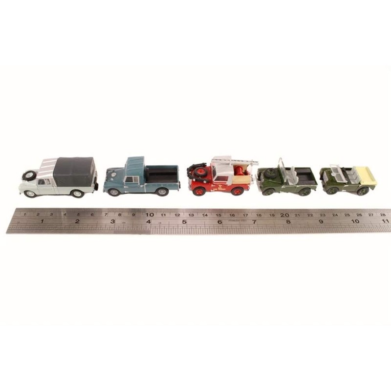 Oxford Diecast 76SET17E Land Rover 5 Piece Set