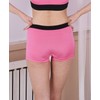 Sporty Style Rayon Two-Tone Band Yoga Shorts SN1706-0095 White/FREE 2ea