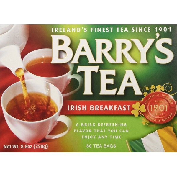 Barry's Tea Irish Breakfast Teabags (80) - Pack of 2