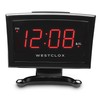 Westclox Plasma LED Alarm Clock for Adults – 0.9-Inch Display,