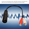 XLR Splitter Cable 3 Pin XLR Male to 2 RCA