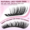 Wispy Lash Clusters Kit Fluffy Cluster Eyelash Extensions 624pcs