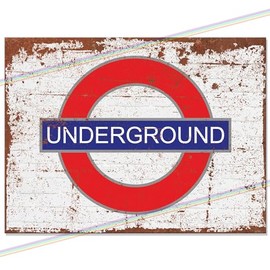 P&P Homeware Metal Bar Sign - Rustic/Vintage Style - Multicolor - 20 x 15 cm - Wall Mount - Bar, Club, Cafe, Garage, Garden, Man Cave, Wall Decor