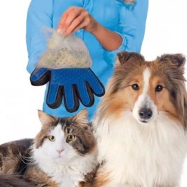 Unbranded Pet Grooming Gloves Brush Dog Cat Hair Remover Mitt Massage Deshedding 1 Pair US