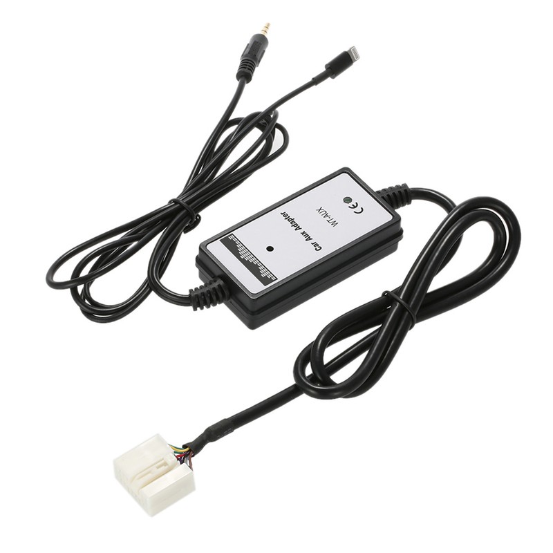 For Honda Acura 6Pin Car 3.5mm Aux-in Audio Adapter USB