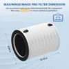 Max/Mage/Mage Pro HEPA Replacement Filter Compatible with Afloia MAX/MAGE/MAGE PRO