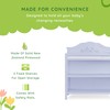 Sweetpea Baby Jasmine Changing Table in Lavender, with Fixed Shelves,
