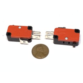2 Pieces Bump Micro Limit Switch with no Lever v-15-1c25 15A 125/250VAC A14