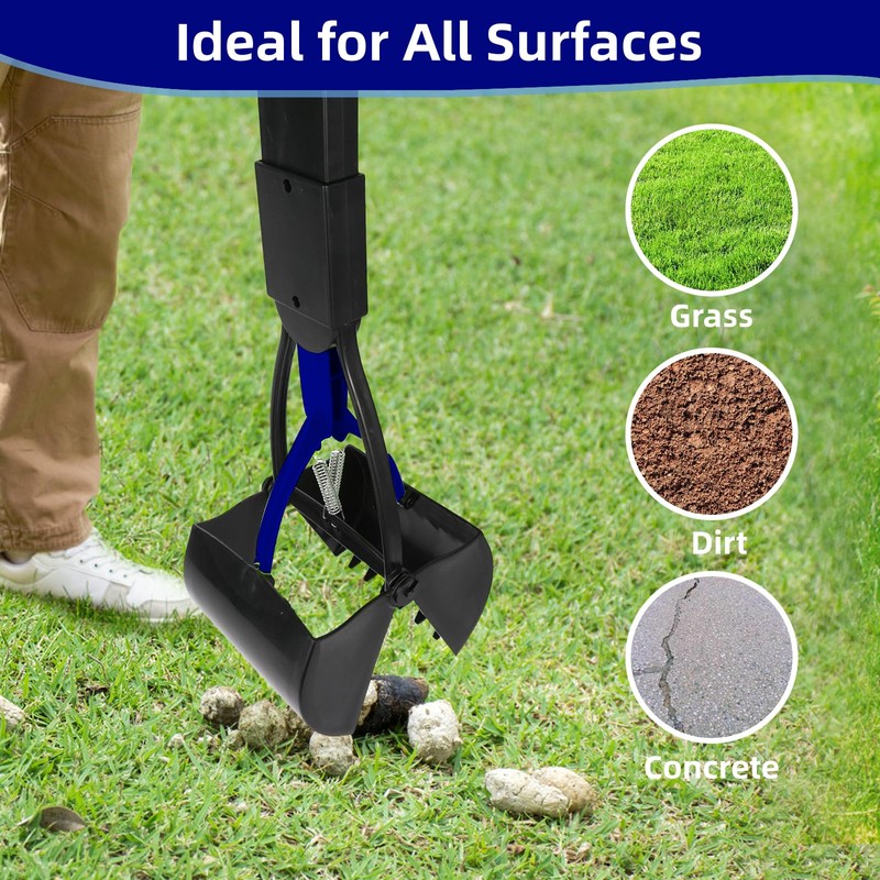 WVacFre 60 cm Dog Pooper Scooter, Foldable Dog Pooper Scooter