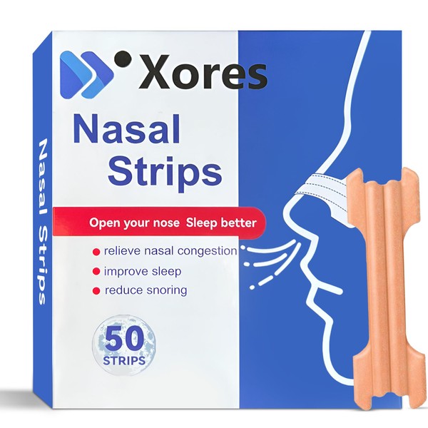 Xores Xores Nose Strips 50 Nasal Strips with Extra Strength