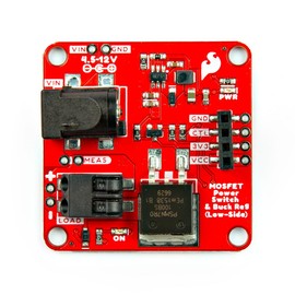 SparkFun MOSFET Power Switch and Buck Regulator (Low-Side) LMR14203, PSMN7R0-1000BS, Dimensions: 1.50" x 1.50" (38.1mm x 38.1mm)