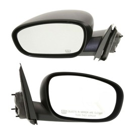 Guncmte 2pcs Left and Right Side Power Heated Without Signal Light Black Textured Rearview Assembly Pair Set Door Mirror for Charger 2006-2010 for Magnum 2005-2008 300 2005-2010