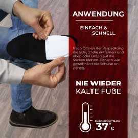 20 x Thermopad toe warmers – the original: heat pads for 8 hours of heat | 50% less plastic | ready to use foot warmer | heat pad - ideal for outdoor | heat pad for ski boots