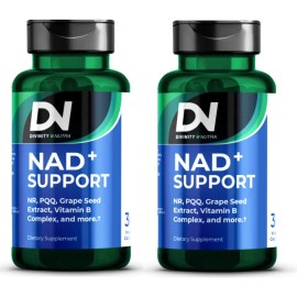 Dn Nad+ Nr Nicotinamida Ribosa Semilla De Uva, 2 Frascos