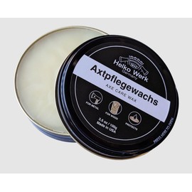 1844 Helko Werk Germany Axe Care Wax - 3 oz. Care & Maintenance for Handle and Heads - Protects Wood and Metal (AxeCareWax) #HNAACW3