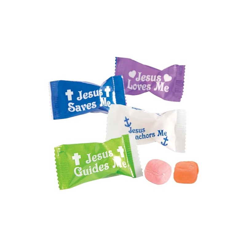 Fun Express Jesus Saves Me Sweet Cream Easter Hard Candies