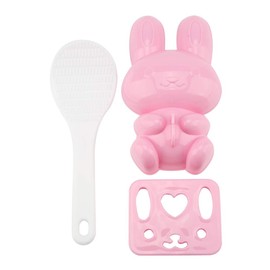 Molde Onigiri Molde Arroz Molde Sushi Molde Sushi Arroz Patrón de dibujos animados Sushi Molde Arroz 3 en 1 (Rosa) [2#]