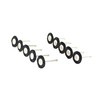 TEMO 10 pc Nylon Plastic Bristle 3/4 Inch Flat Wire