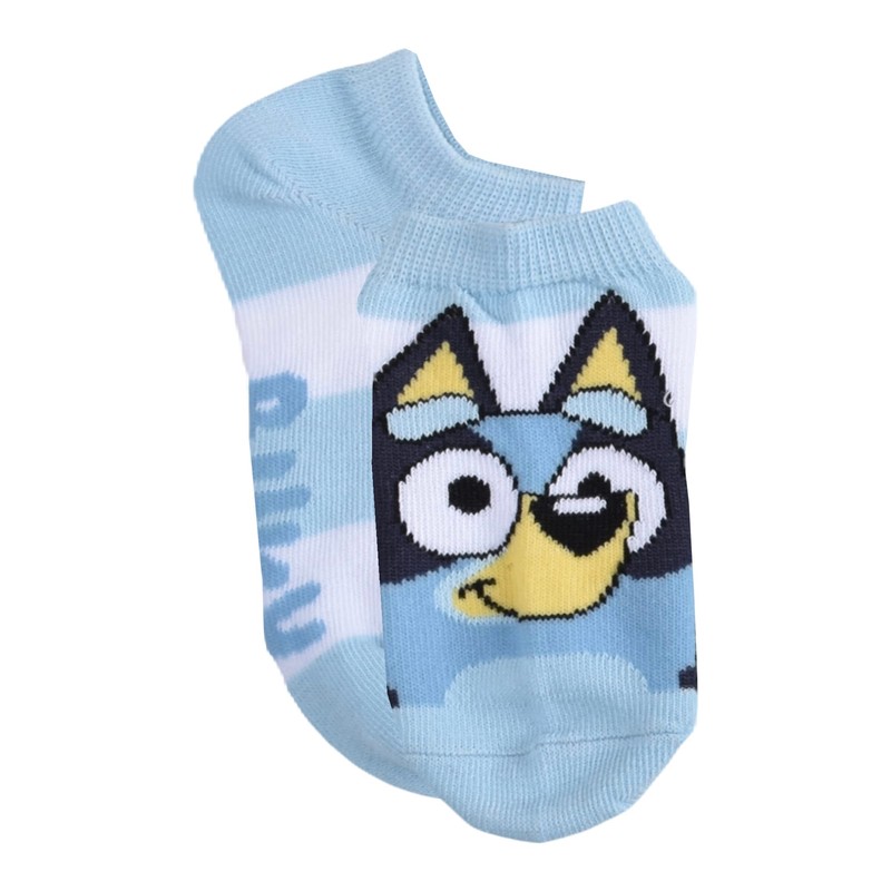 Bluey Kids No Show Socks, Blue, Small