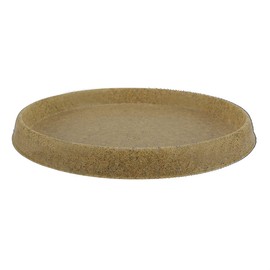 The HC Companies 23 Inch Terrazzo Round Premium Plant Saucer – Indoor Outdoor Plastic Plant Trays for Pots - 23.38"x23.38"x2.07" Sandstone