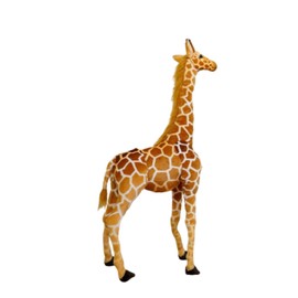 champracer Large Giraffe Plush Toy, Giraffe Cuddly Toy, Large Standing Giant Stuffed Toy Doll, Decorative Gift, Children's Toy, Brown, Yellow (80 cm, Brown)