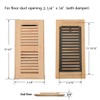 White Oak Wood Floor Register, Drop in Vent Cover with