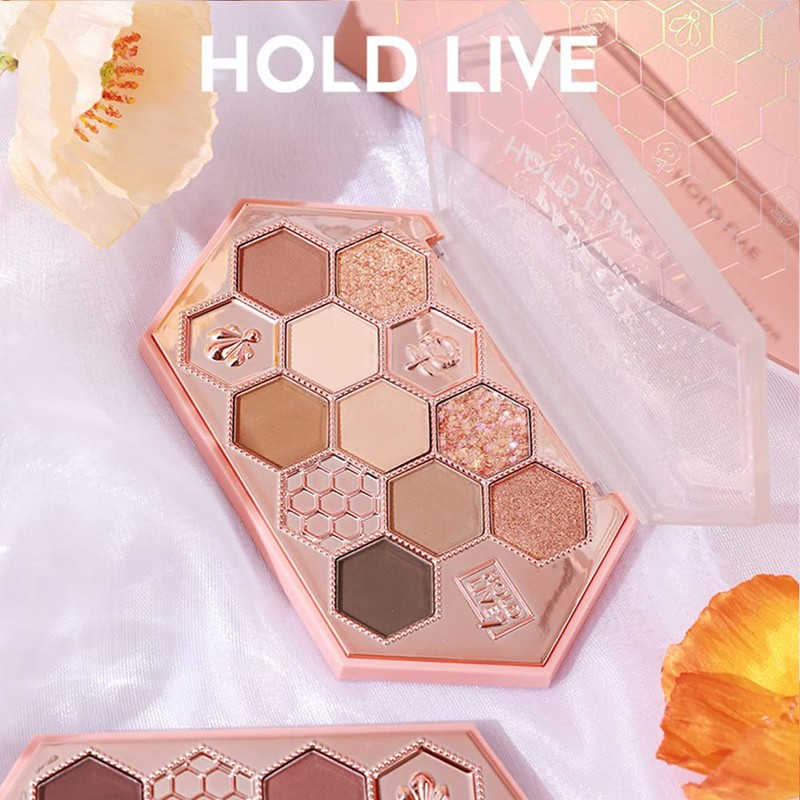 Gecomo Cute Honeycomb Makeup Palette, Eyeshadow, Eyeshadow Palette, Misty Brown,