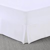 Laam linen Easy Care Plain Dyed Polycotton Pleated Base Valance