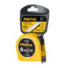 Pretul PRO-8ME, Flexómetro, amarillo, 8m, cinta 25 mm, Pretul, tarjeta