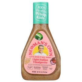 Newman's Own Salad Dressing Light Italy, 16-Ounce (Pack of 3)