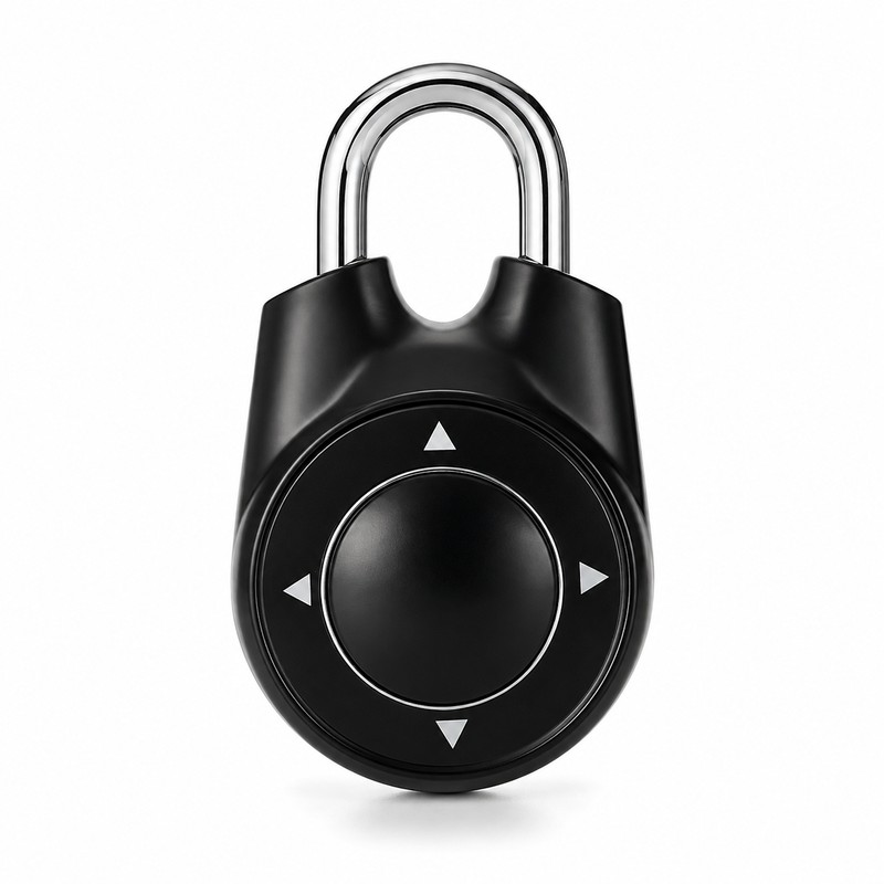 Directional Combination Padlock for Lockers – Resettable Keyless Metal Lock