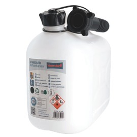 Hünersdorff Diesel Reserve Canister 5 Litres Transparent with UN Approval and Premium Spout
