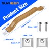 SURIEEN 55009801K Interior Door Handle Pull Strap Kit, Brown Front