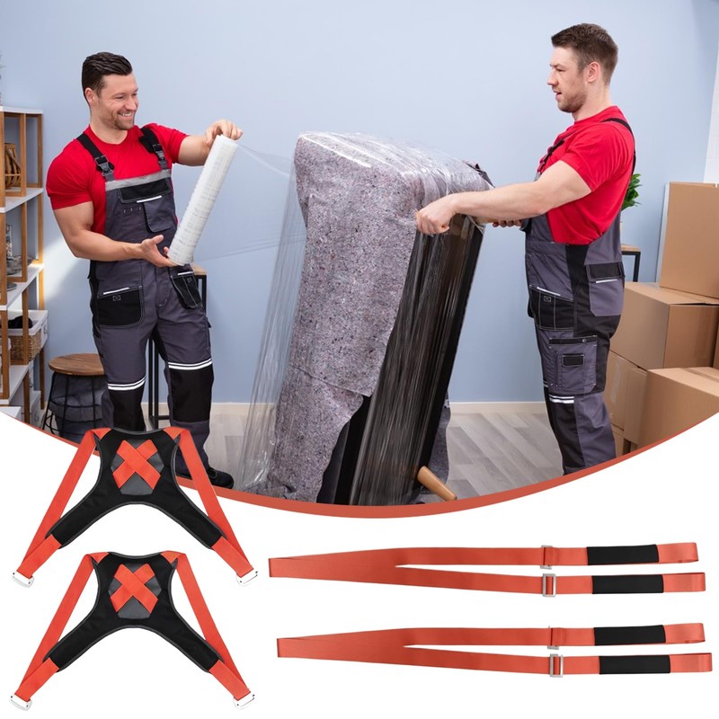 Moving Straps - 2-Person Forearm Lifting Harness | Portable Adjustable
