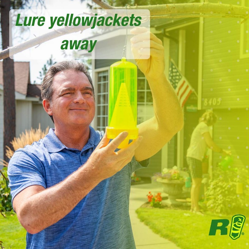 RESCUE! Yellowjacket Attractant Reusable Yellowjacket Traps – 4 Week Supply
