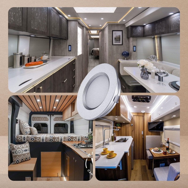 ALOVECO 12V LED RV Lights Dimmable Camper Interior RV Lights