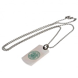 Celtic F.C. Colour Crest Dog Tag & Chain
