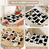 Stove Top Covers for Electric Stove,Cute Black Cat Fish Heat