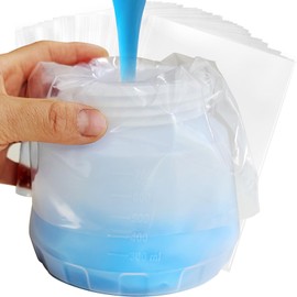 100 Pcs Paint Sprayer Cup Liners, 7.8'' X 11.8'' Transparent Paint Sprayer Bags for Wagner Paint Sprayers, Easy to Clean, Easy to Change Colors