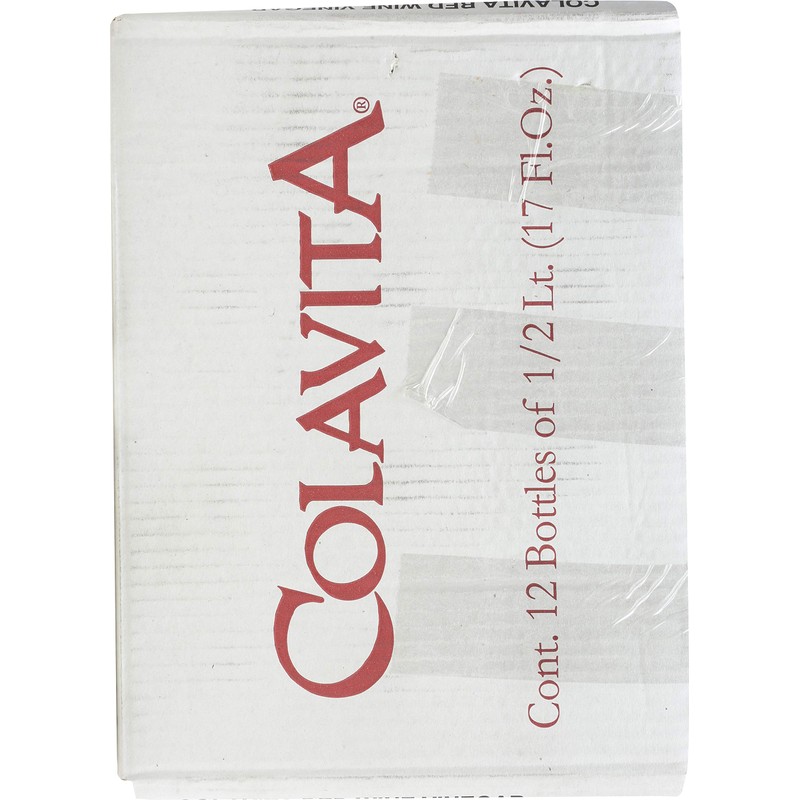 Colavita Aged Red Wine Vinegar, 17 Ounce (Pack of 12)