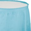 Pack of 6 Pastel Blue Pleated Disposable Plastic Picnic Party