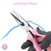 FASTPRO 5-Piece Pink Utility Pliers Set with Storage Bag, Includes