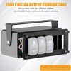 Okerny Rocker/Toggle Switch Box - 5 Gang Switches Installation housing